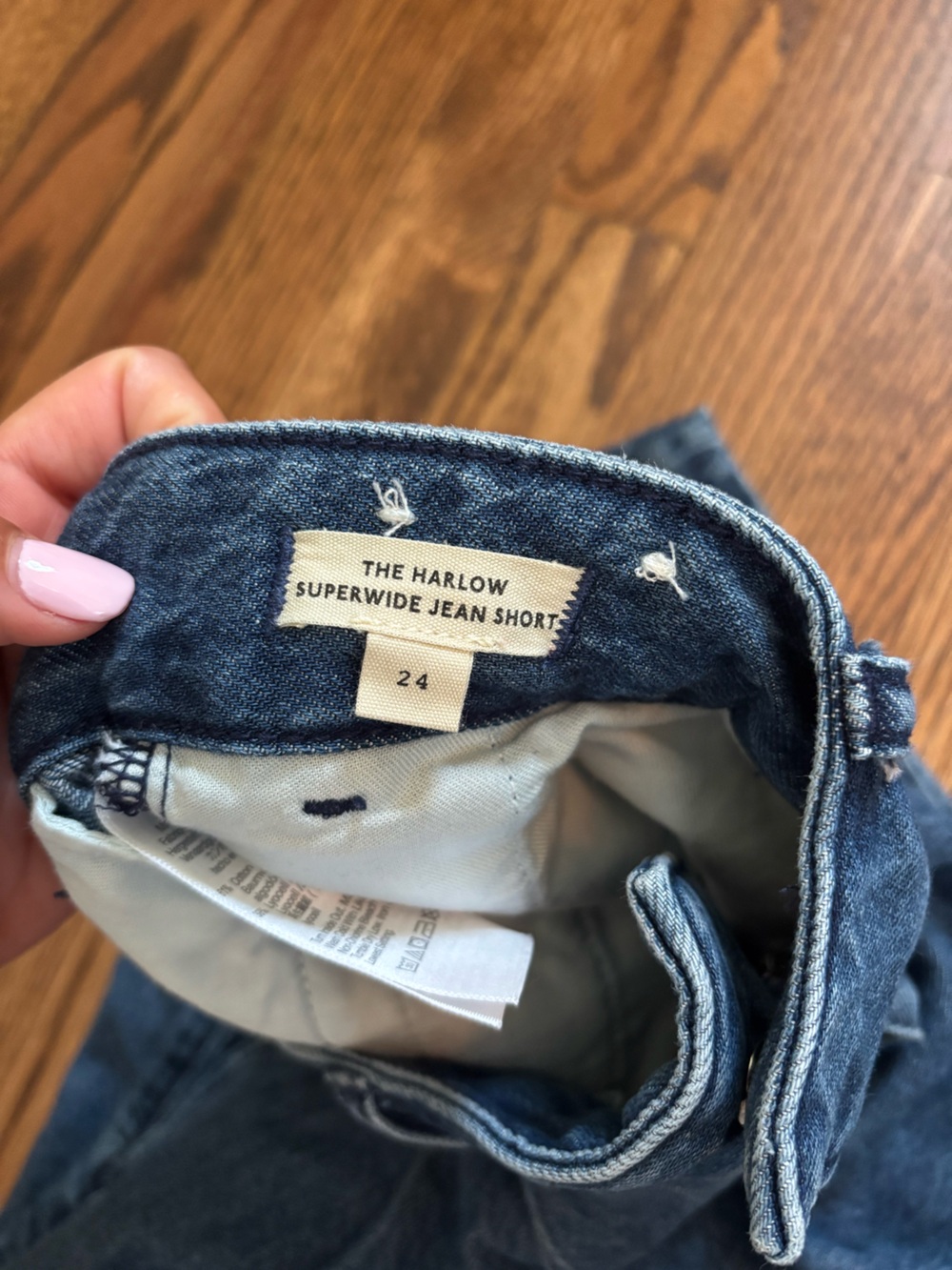 Madewell Harlow super wide leg jean short - Picture 2 of 7